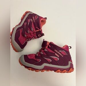 Merrell Girls Chameleon 7 Access Mid Waterproof Hiking Boots - Size 1.5